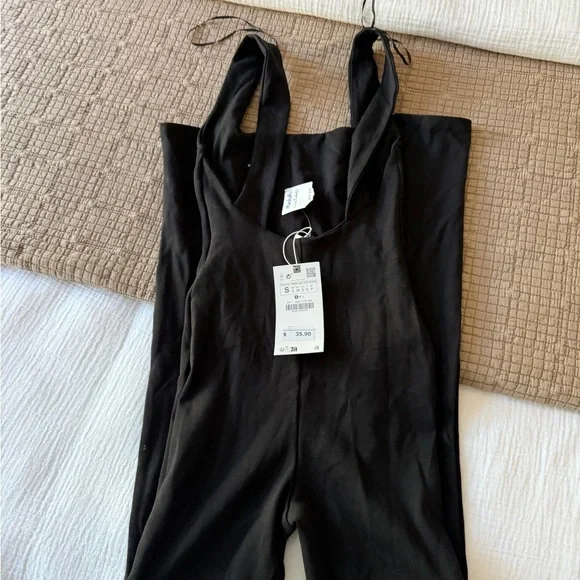 Zara Black Jumpsuit - Picture 9 of 16
